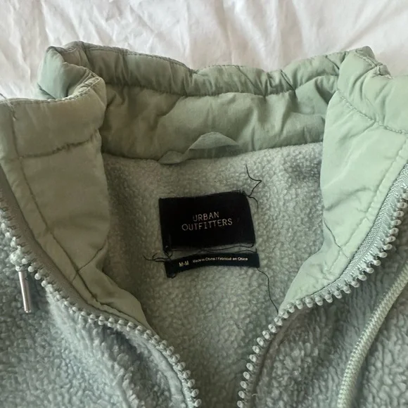 Urban Outfitters Sage Green Bomber Jacket Medium - Picture 2 of 3